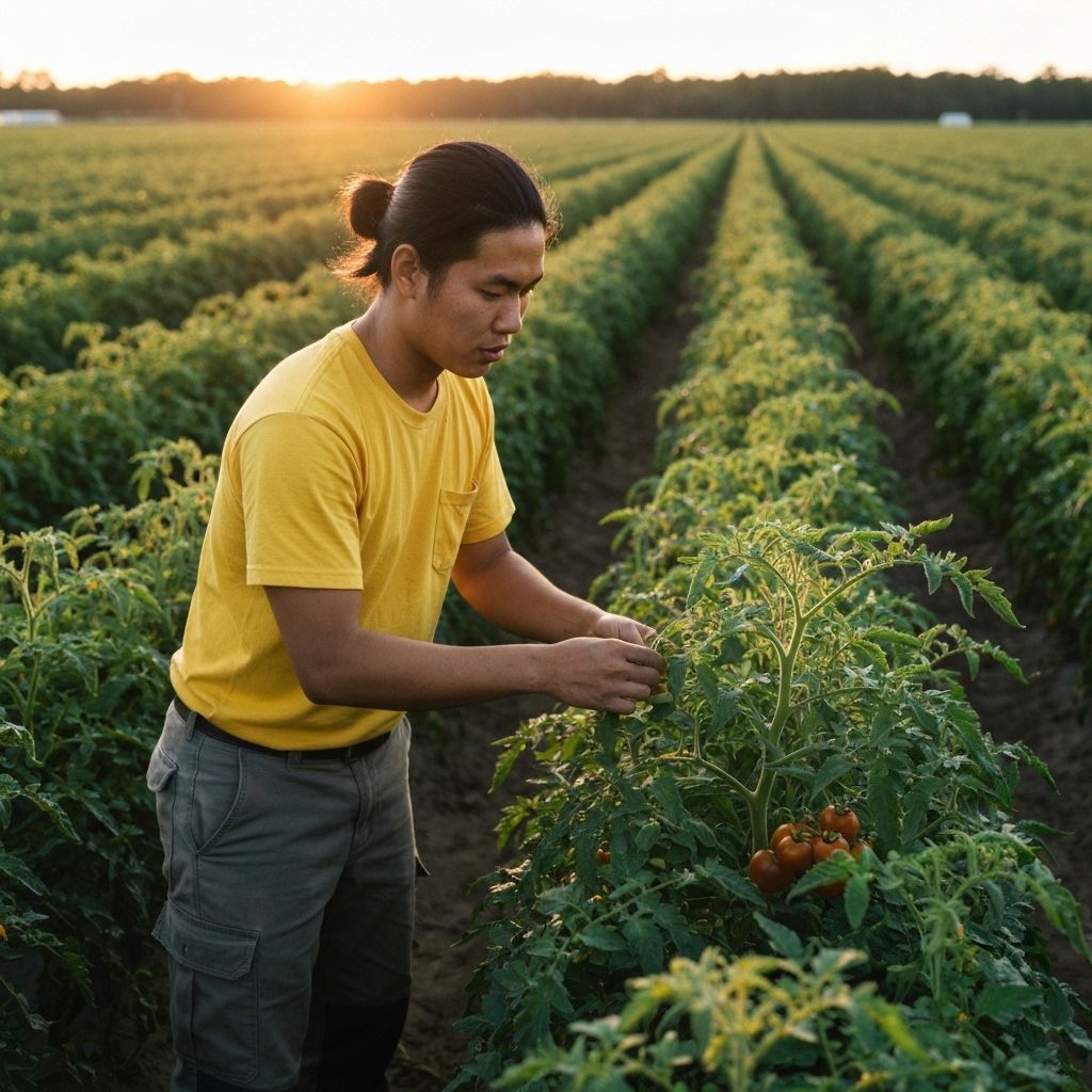 Farmer in field